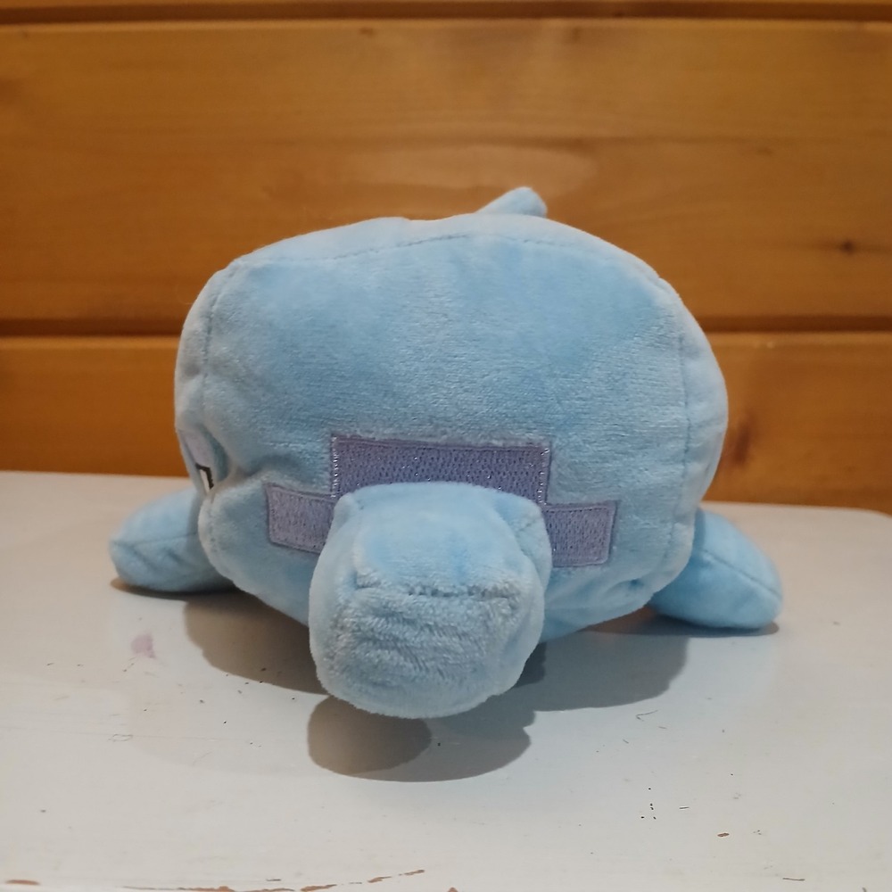 2021 Mojang Minecraft Happy Explorer Dolphin Plush Stuffed Gamer Toy F31